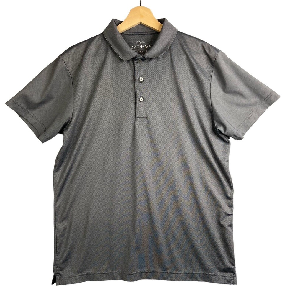 Mizzen + Main Polo Shirt Mens Small Performance Golf Phil Mickelson Short Sleeve